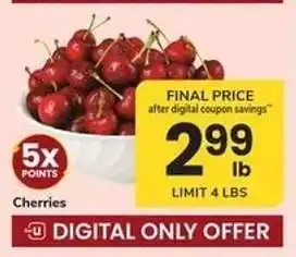 Safeway CHERRIES offer