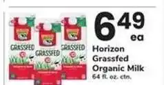 Safeway Horizon Grassfed Organic Milk offer