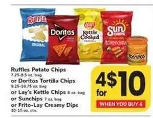 Safeway Ruffles, Doritos, Lay's, Sunchips, Frito-Lay offer