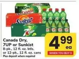 Safeway Canada Dry, 7UP or Sunkist offer