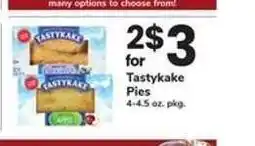 Safeway Tastykake Pies offer