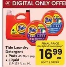 Safeway Tide Laundry Detergent offer