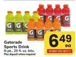 Safeway Gatorade Sports Drink offer