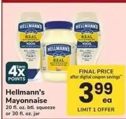 Safeway Hellmann's Mayonnaise offer