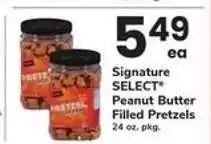Safeway Signature SELECT Peanut Butter Filled Pretzels offer