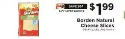 ShopRite Borden Natural Cheese Slices offer