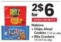 Safeway Nabisco Chips Ahoy! Cookies / Ritz Crackers offer