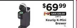 ShopRite Keurig K-Mini Brewer offer