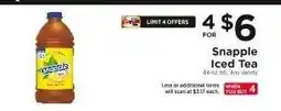 ShopRite Snapple Iced Tea offer