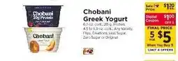 ShopRite Chobani Greek Yogurt offer
