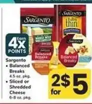Safeway Sargento Balanced Breaks offer