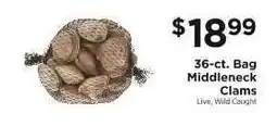 ShopRite 36-ct. Bag Middleneck Clams offer