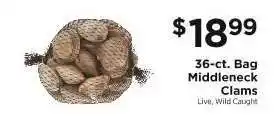 ShopRite 36-ct. Bag Middleneck Clams offer