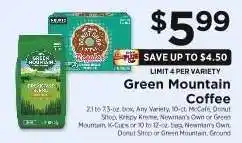 ShopRite Green Mountain Coffee offer
