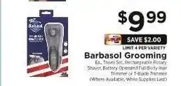 ShopRite Barbasol Grooming offer