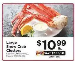 ShopRite Large Snow Crab Clusters offer