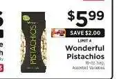 ShopRite Wonderful Pistachios offer