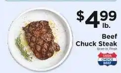 ShopRite Beef Chuck Steak offer