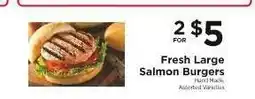 ShopRite Fresh Large Salmon Burgers offer