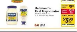 ShopRite Hellmann's Real Mayonnaise offer