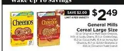 ShopRite General Mills Cereal Large Size offer