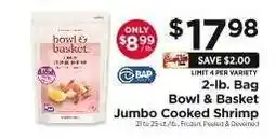 ShopRite Bowl & Basket Jumbo Cooked Shrimp offer