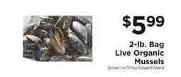 ShopRite Live Organic Mussels offer