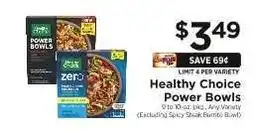 ShopRite Healthy Choice Power Bowls offer