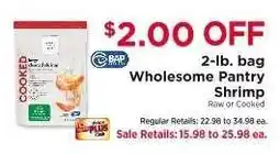 ShopRite Wholesome Pantry Shrimp offer