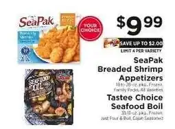 ShopRite SeaPak Breaded Shrimp Appetizers offer
