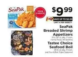 ShopRite SeaPak Breaded Shrimp Appetizers offer