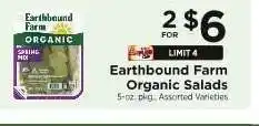 ShopRite Earthbound Farm Organic Salads offer