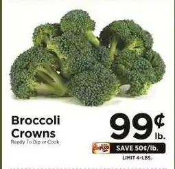ShopRite Broccoli Crowns offer