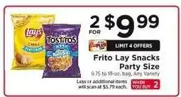 ShopRite Frito Lay Snacks Party Size offer
