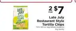 ShopRite Late July Restaurant Style Tortilla Chips offer