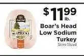 ShopRite Boar's Head Low Sodium Turkey offer