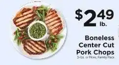 ShopRite Boneless Center Cut Pork Chops offer