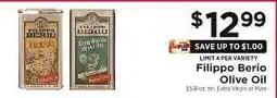 ShopRite Filippo Berio Olive Oil offer
