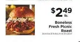 ShopRite Boneless Fresh Picnic Roast offer