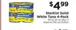 ShopRite StarKist Solid White Tuna 4-Pack offer