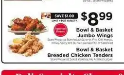 ShopRite Bowl & Basket Jumbo Wings offer