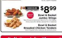 ShopRite Bowl & Basket Jumbo Wings offer