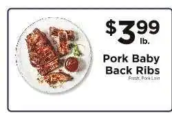 ShopRite Pork Baby Back Ribs offer