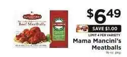 ShopRite Mama Mancini's Meatballs offer