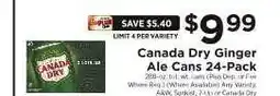 ShopRite Canada Dry Ginger Ale Cans 24-Pack offer