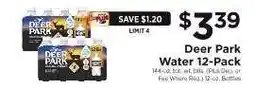 ShopRite Deer Park Water 12-Pack offer