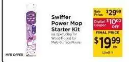 ShopRite Swiffer Power Mop Starter Kit offer