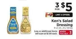 ShopRite Ken's Salad Dressing offer