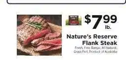 ShopRite Nature's Reserve Flank Steak offer