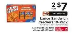 ShopRite Lance Sandwich Crackers 10-Pack offer
